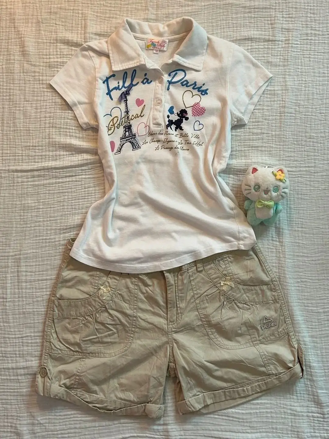 Y2kเสื้อยืดแขนสั้นGoth Vintage 2000S Slim Polo Streetwear Harajuku Gyaru EmoสาวCrop Topพิมพ์ฤดูร้อนผู้หญิงChic