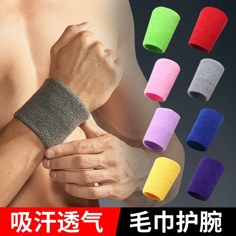 2 Pcs Towel Sports Wristbands Tennis Sweat Bands Wrist Guard For Basketball Volleyball padel Fitness Sweatbands Wrist Wrap Cuff