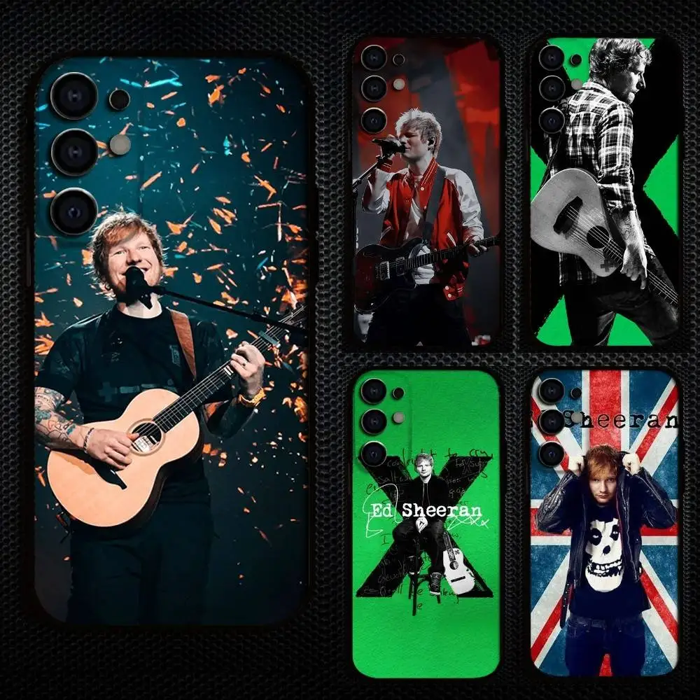 

E-Ed singer S-Sheeran British Phone Case For Samsung S25,S24,S21,S22,S23,S30,Ultra,S20,Plus,Fe,Lite,Note,10,9,5G Black Cover
