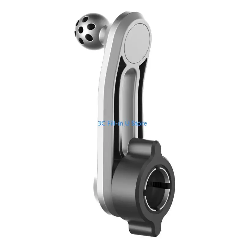 G8TA 17mm Round Joint Extension Arm Female to Male Head Extender Rotating Rod for Car Air Outlet Vent Phone Stand