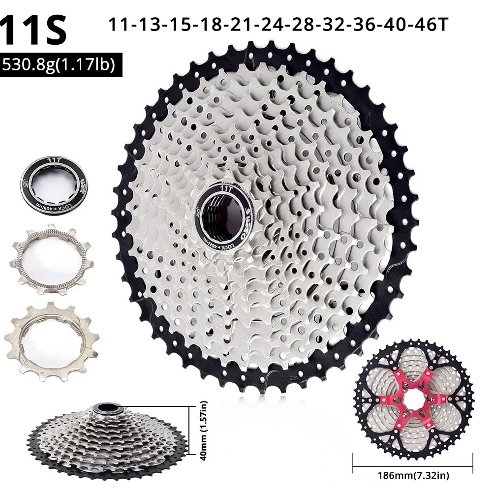 VG AttLvTu Split Mountain Bike Card Flywheel Lightweight 11/12 Speed Mountain Bike Flywheel