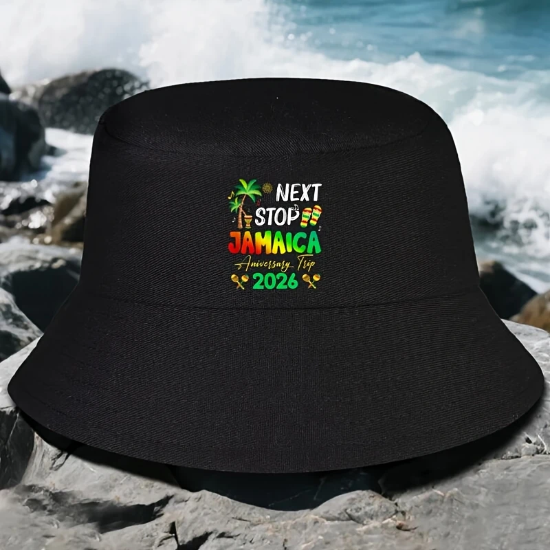 Sombrero de Pescador Unisex para Parejas, Viajes Familiares, Aniversarios, Caza y Camping, Modelo Next Stop Jamaica 2026