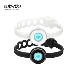 Totwoo 커플용 장거리 터치 팔찌, 캔디 시리즈, 진동 및 조명, 사랑 커플 팔찌, 관계 선물