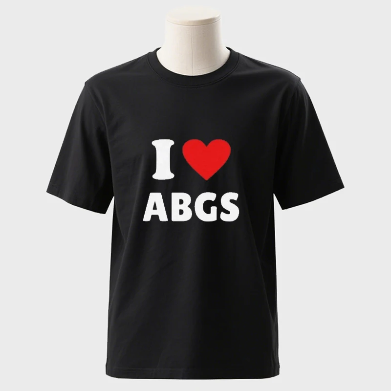Funny Meme TShirt I Love Heart ABGs Funny Oddly Specific Joke Tee Trendy Gift Viral Prank Tiktok Twitter T-Shirt Cotton Tee Tops