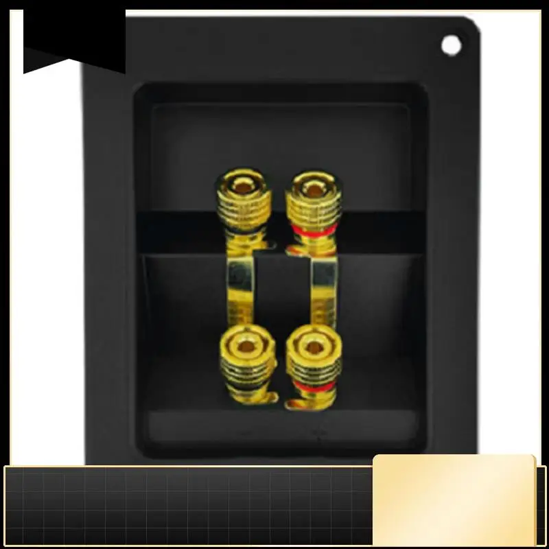 N33R-For Subwoofer Input Output Compatible Terminal Cup Connector Dual Banana Plug Design