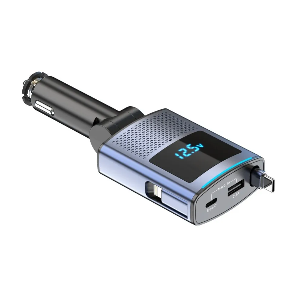 

Universal LED Display Car Phone Charger SC09 USB Mini Car Charger Adapter PD65W Fast Charging Truck