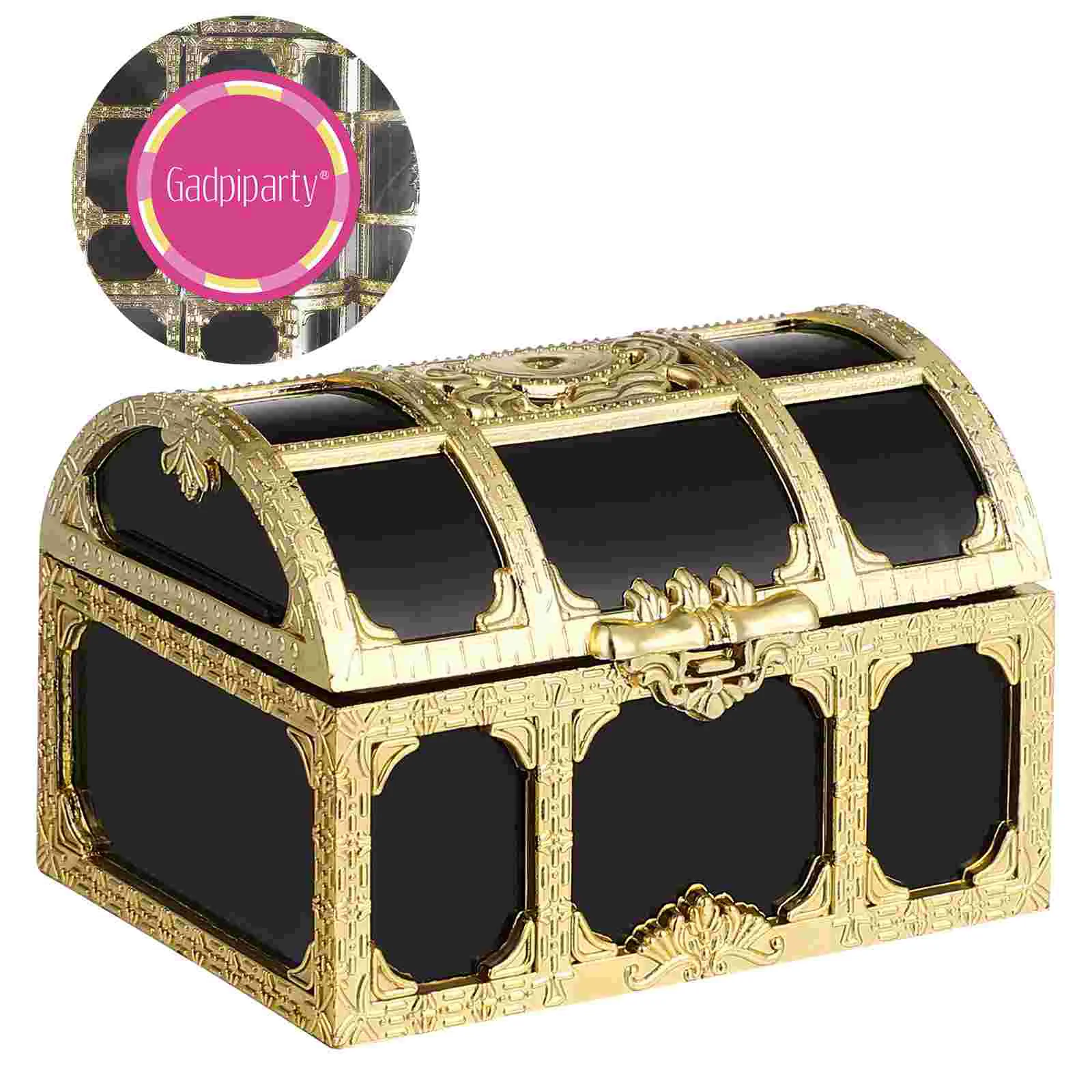 12 Pcs Treasure Chest Sugar Box Prizes Pirate Chests for Kids Classroom Case Boxes Halloween Mini