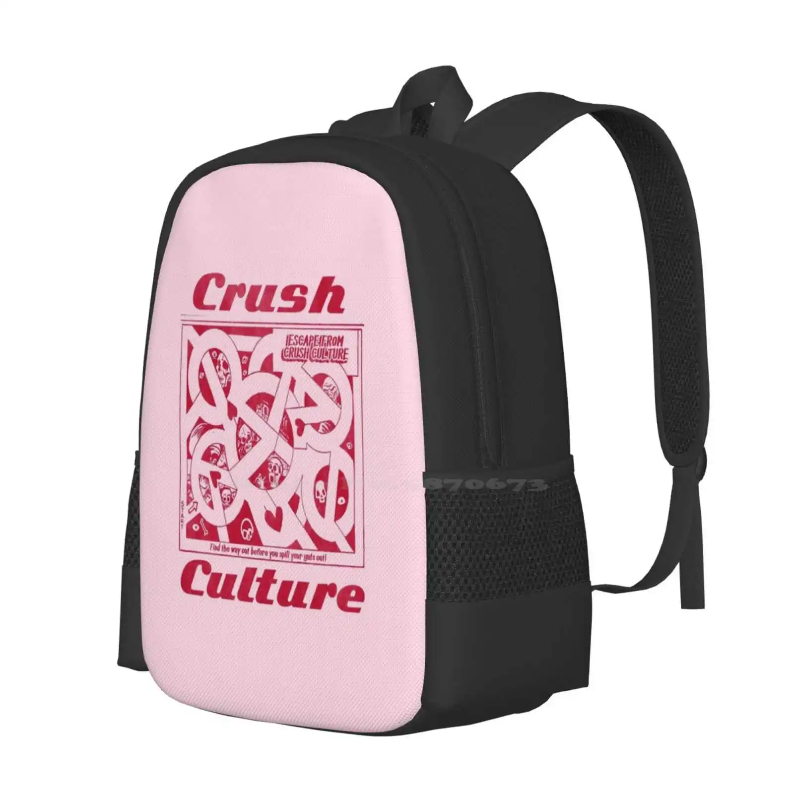 Crush Culture Maze School Bags For Teenage Girls Laptop Travel Bags Crush Culture Maze Conan Gray Aesthetic Aestheticqueen