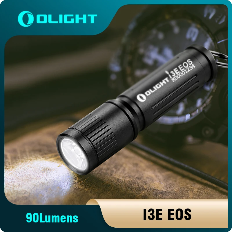 Olight i3E EOS LED 90 Lumens PMMA TIR Lens AAA EDC Flashlight Compact Keychain Pocket Nocturnal Sentinel Flashlights