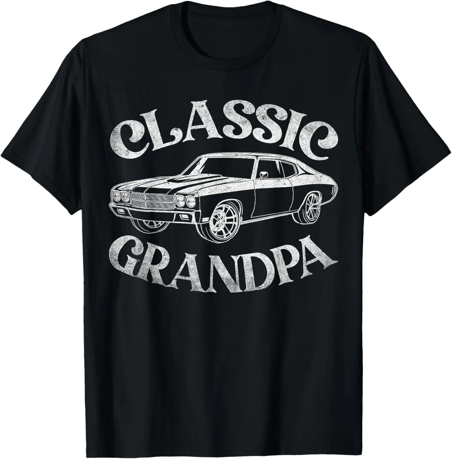 

Funny Grandpa Classic Car Graphic Family Grandpa Fathers Day T-Shirt Anime Clothes Streetwear Mens T Shirts Graphic Camisas Over