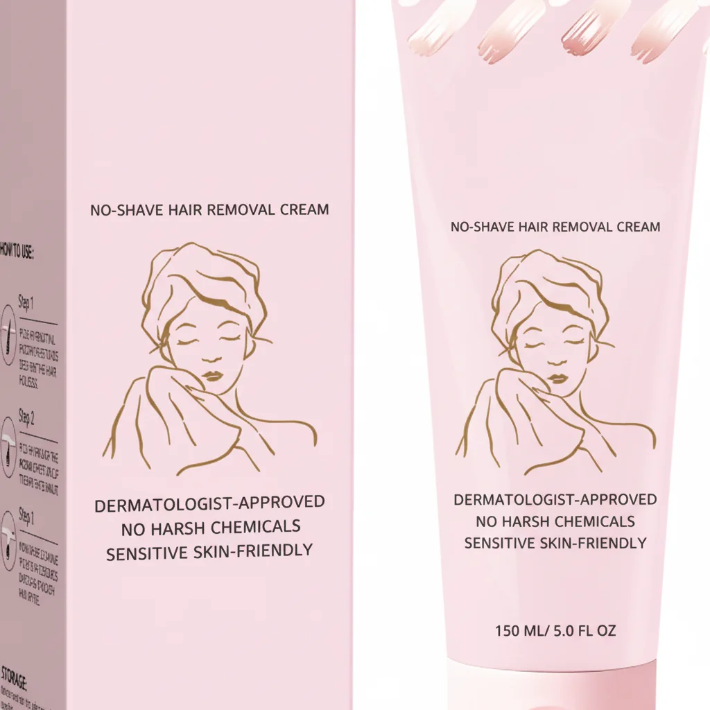 Shaving free hair removal cream gently dissolves body hair without shaving, suitable for the whole body