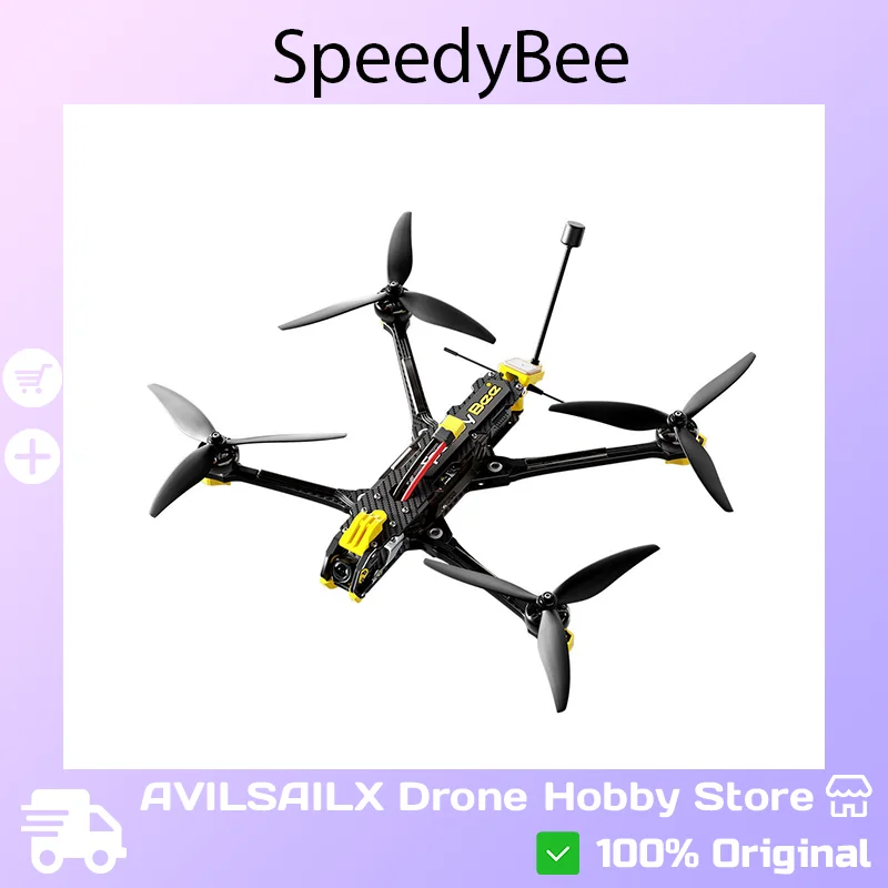 SpeedyBee Mario Fold 8 DC 8Inch Long Range FPV Drone Foldable Quadcopter Long Endurance Portable Racing Drone