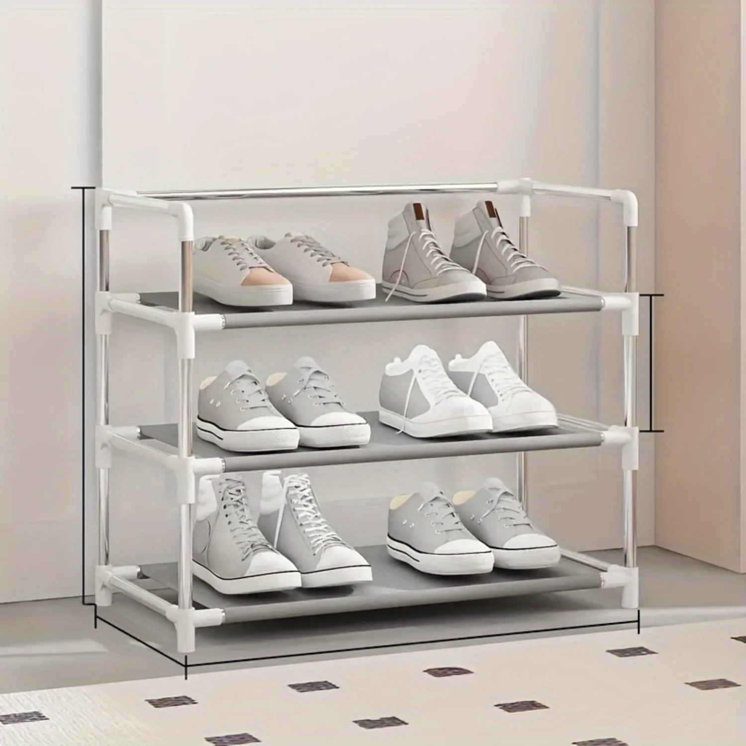 1pc Multi-Layer Shoe Rack, Shoe StorageoStand, ultifunctional  Shelf, SpaceSaving Shoe Rack, Large Capacity ShoeStorage Organiza