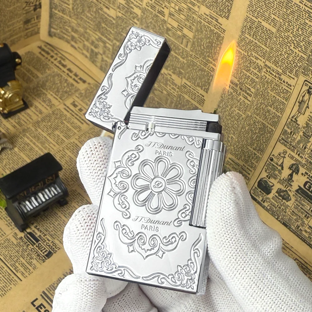 

Original Fire Lighter Gas Butane Inflatable Cigarette Accessories Flower Pattern Smoking Tools for Collections Limited Edition