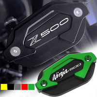 For Kawasaki Ninja500 Z500 Z500SE 2024 2025 Motorcycle Front Rear Brake Fluid Reservoir Cover Motorcycle Accessories