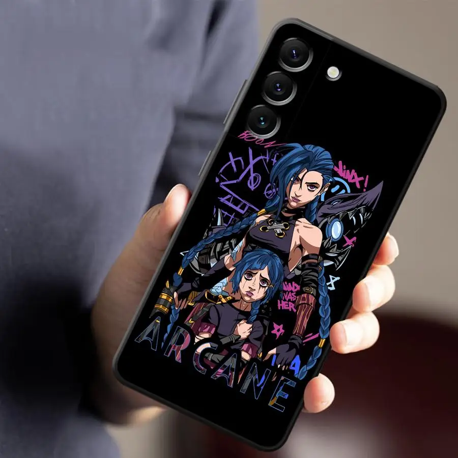 Casing ponsel Jinxs untuk Samsung Galaxy, casing ponsel keren untuk Samsung Galaxy A10 A20 A70 A02 A03 A30 A50 Core A04 A05 A06 s e A12 A15 A16 A13 A14 4G 5G funda