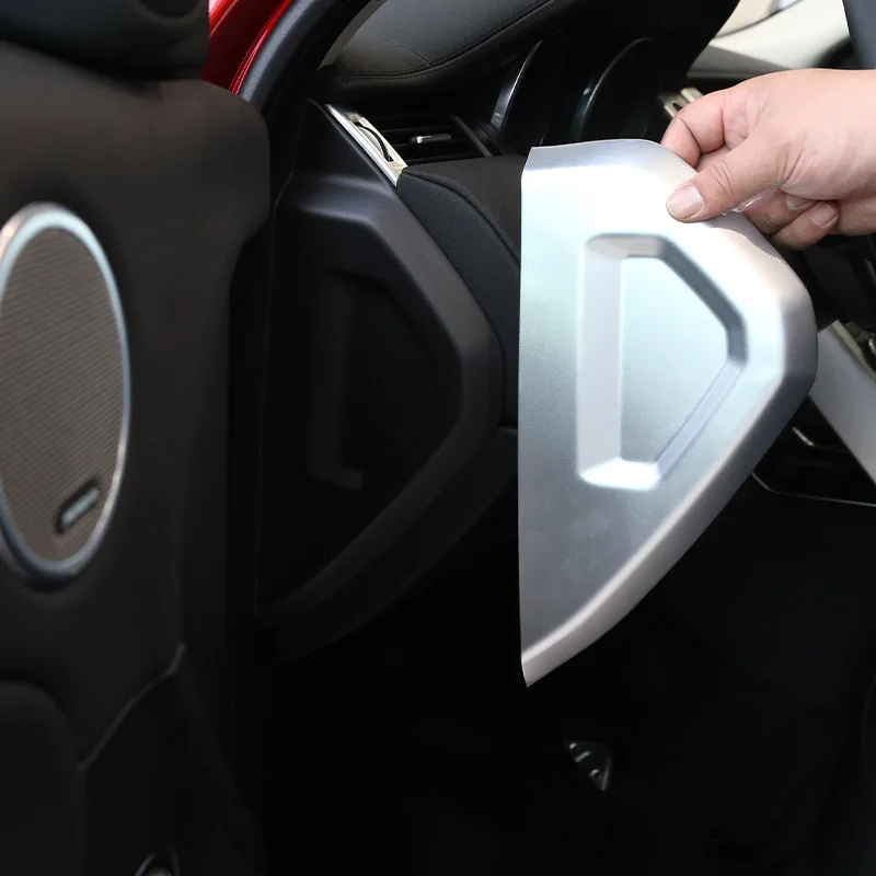 

For Land Rover Range Rover Evoque 2012-2018 ABS Silver Car Dashboard Side Decorative Panel Stickers Car Interior Accessories