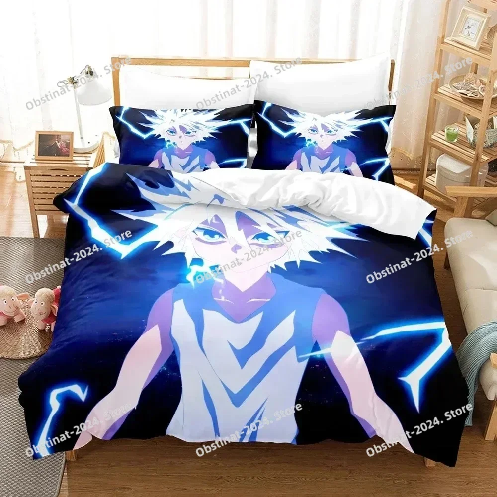 

New Hunter X Hunter Bedding Set Printed single Comforter Quilt Bed Cover Duvet Cover Pillow Case 3 Pieces Sets Kids Adult Size