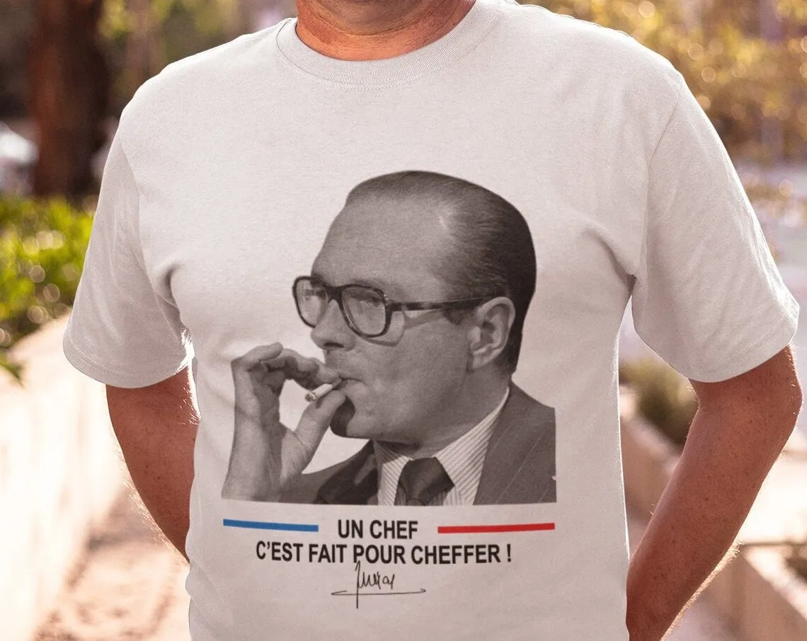 Unisex Chirac cotton T-shirt  A chef is made for cheffer  President Presidential Gift boss job job politician