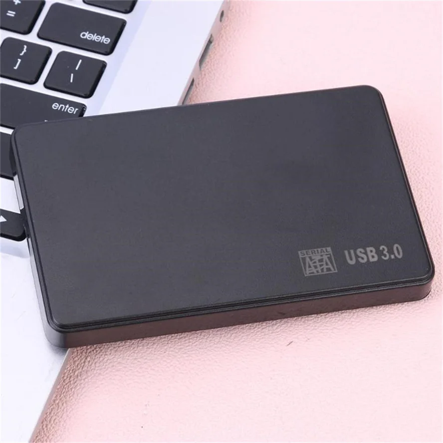 2.5 Inch USB 3.0 Hard Drive Case SATA HDD SSD Enclosure External Storage Mobile Hard Drive Disk 5Gbps Box for Laptop Smartphone