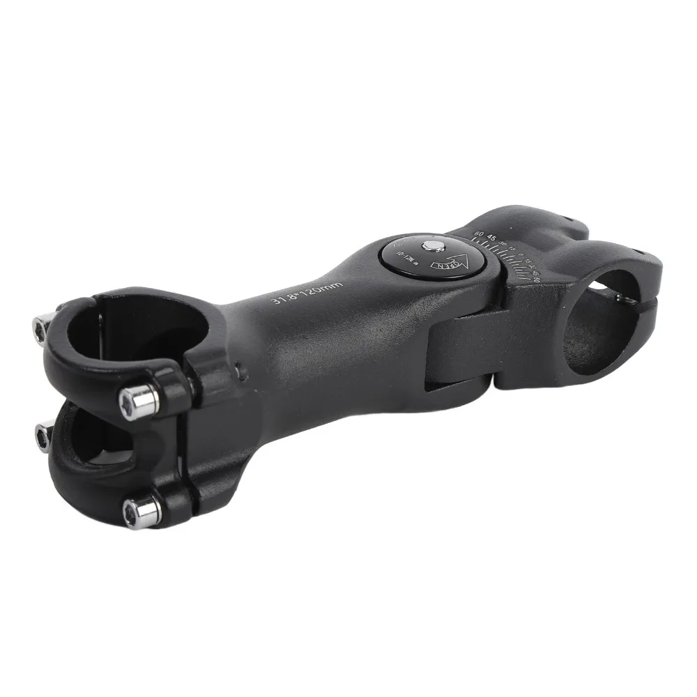 120 mm Length Bike Stem Aluminum Alloy High Strength Handlebar Stem Lightweight 60 Degree Bike Handlebar Stem Cycling Accessory