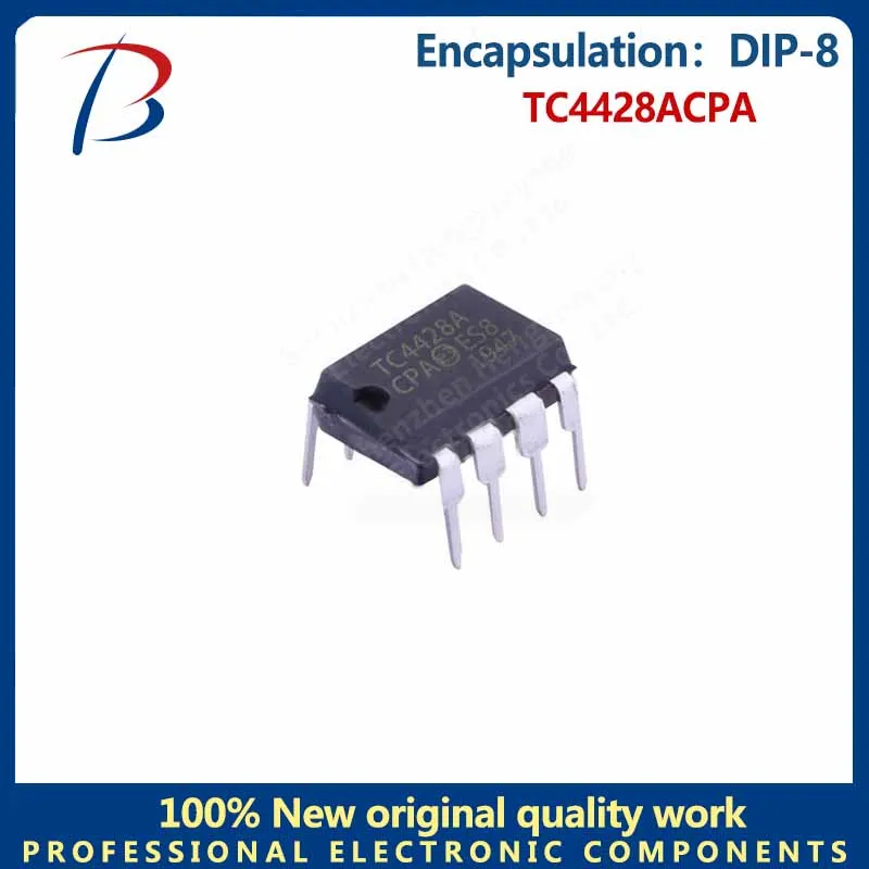 

10PCS TC4428ACPA in line with DIP-8 high-speed MOS dual driver chip silk screen TC4428A