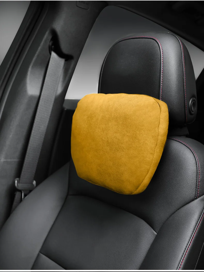 for Rolls-Royce Alcantara car headrest car seat pillow car neck pillow car seat car cervical spine neck pillow Car accessories