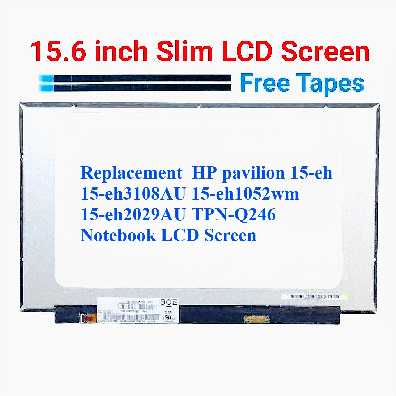 

Для HP pavilion 15-eh 15-eh3108AU 15-eh1052wm 15-eh2029AU TPN-Q246 ЖК-экран ноутбука