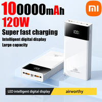 Xiaomi 120W High Capacity Power Bank 100000mAh Fast Charging Powerbank Portable Battery Charger For iPhone Samsung Huawei