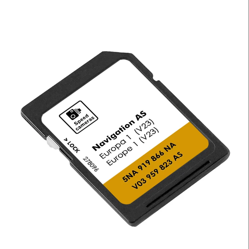 5NA919866NA Speicherkarte SD Card Europa Map Navigations system 2026 Update Navi V23 New for VW Discover Media System AS