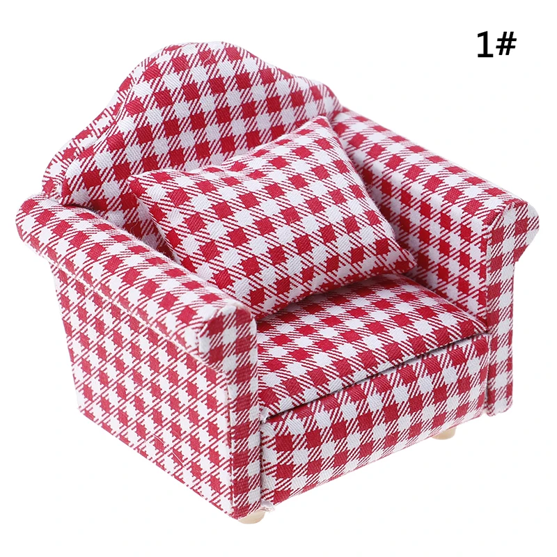 【BBS-7】1 peça 1:12 mini bonecas móveis para casa de bonecas cadeira sofá móveis para casa de boneca acessórios de brinquedo