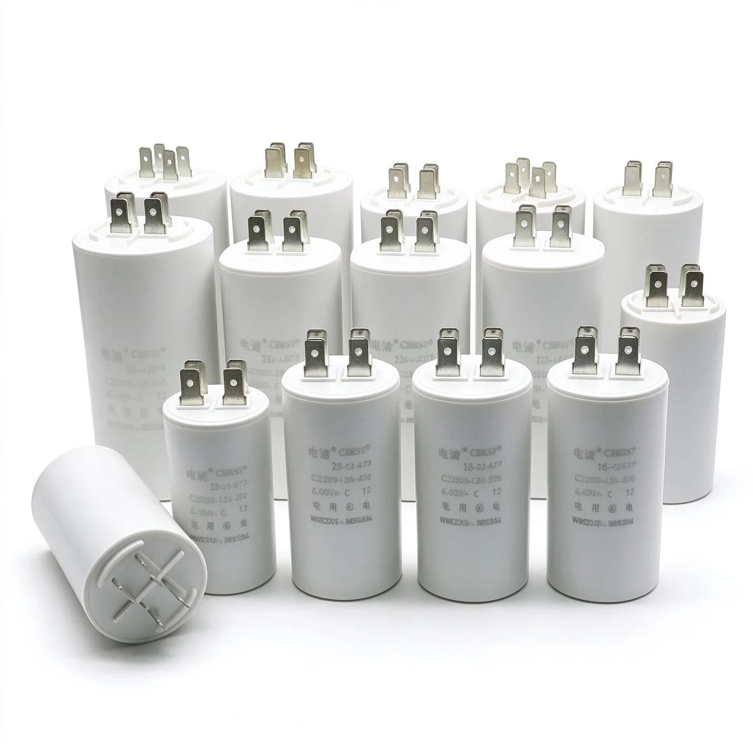 CBB60 Inserted Capacitor 4UF 5UF 6UF 8UF 10UF 40UF 450V Washing Machine Pump Capacitor