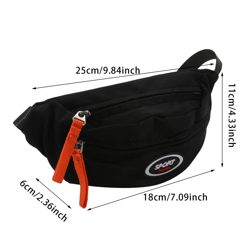 Neue Mode Nette kinder Brust Tasche Eine Schulter Umhängetasche Fanny Pack Leinwand Diagonal Tasche Mädchen Junge Zipper Tasche Geldbörse