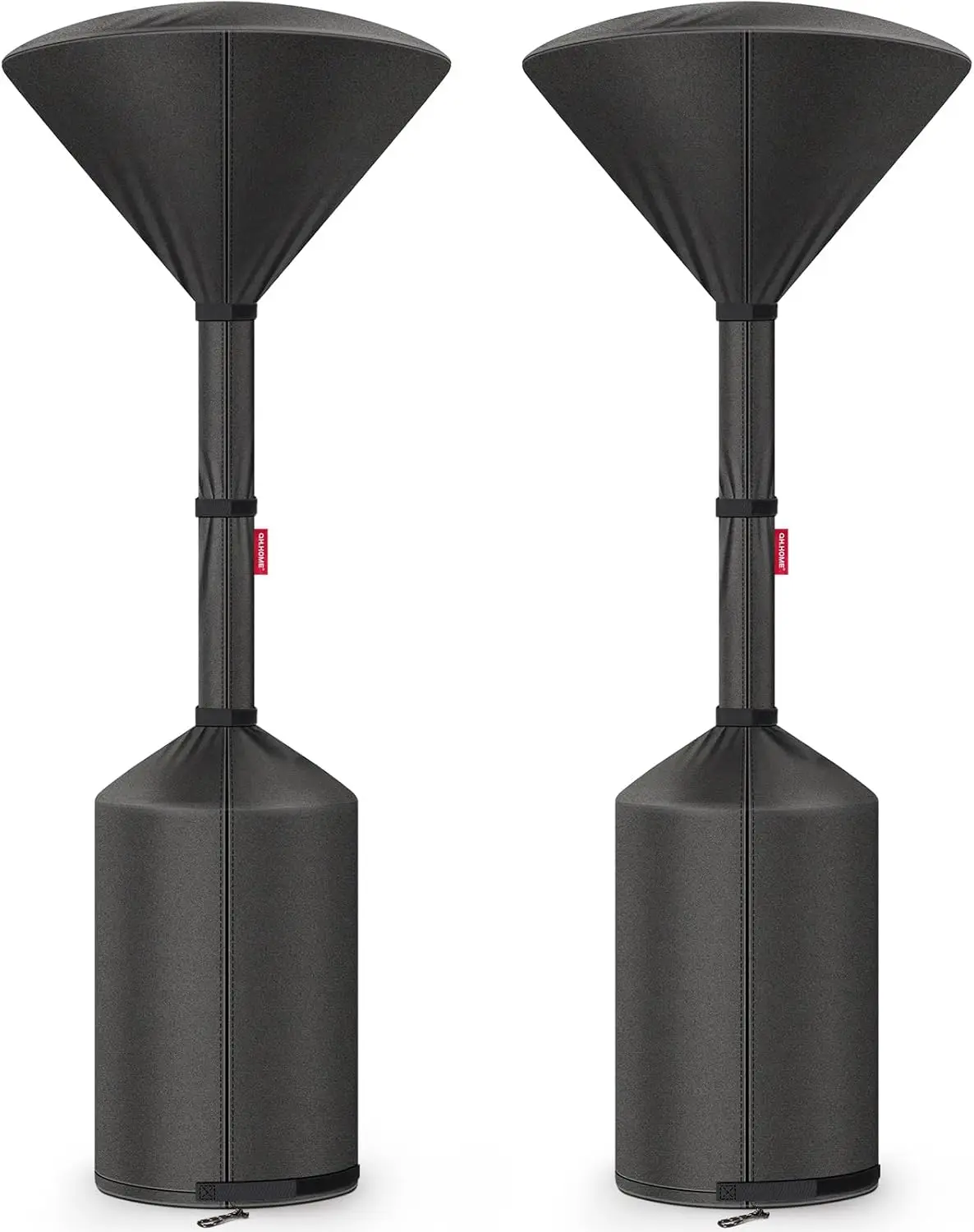 

Winter Patio Heater Covers, [2025 Upgraded Tear-Resistant Fabric] Waterproof with Robust Zipper ,Height fit 87"-92",Dust