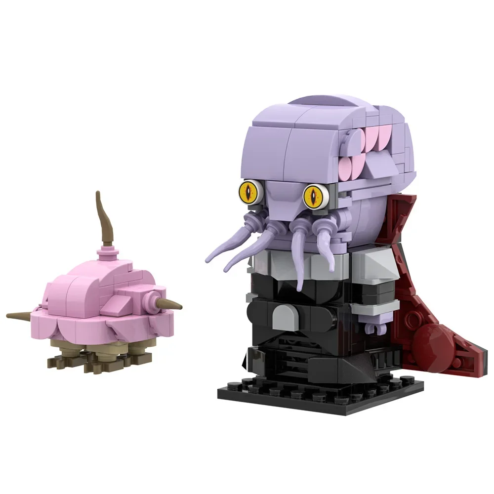 Gobricks MOC Game Baldureds Devourings Demons Brickheadzs Building Blocks Model illithid Bricks Parasitic Monster Toy kids Gift
