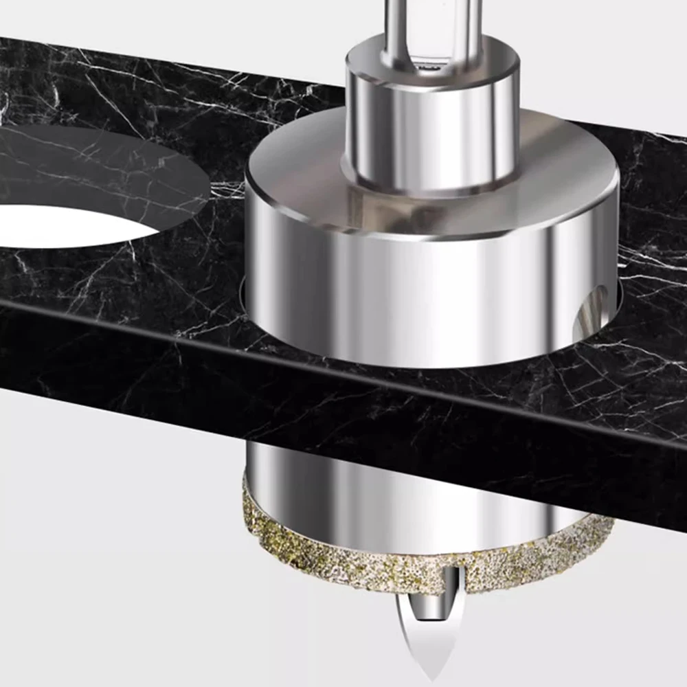 1 قطعة 16 مللي متر-120 مللي متر الماس هول المنشار بت مع الثلاثي تحديد المواقع الطيار بت للزجاج بلاط البورسلين السيراميك الرخام الجرانيت #5