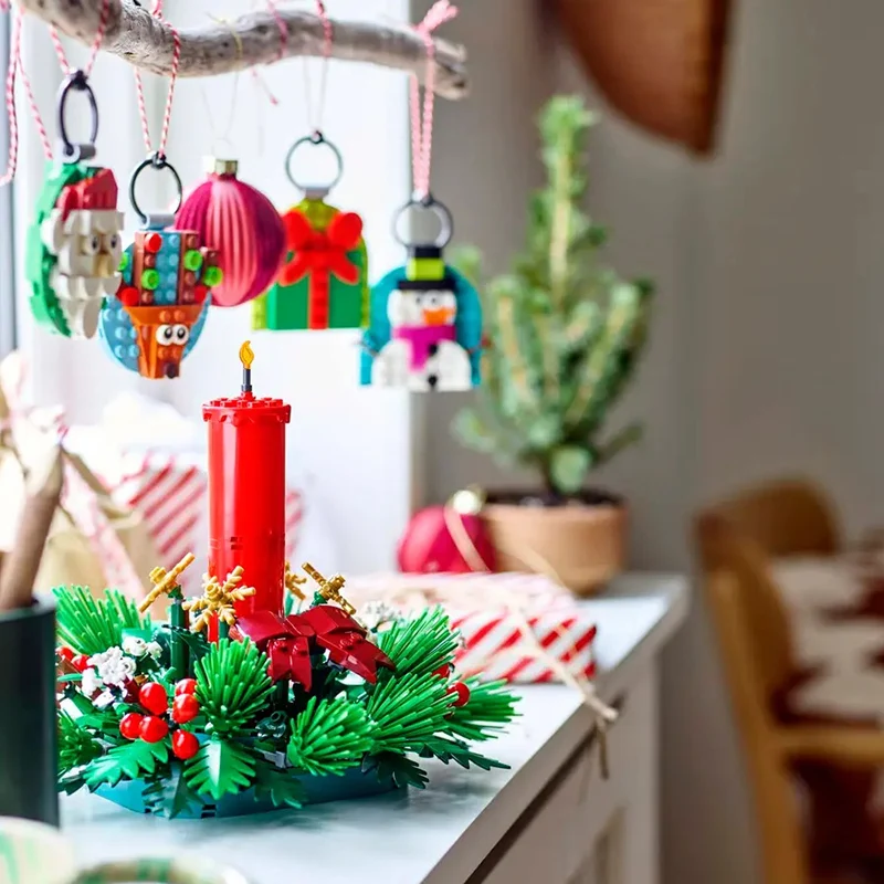 LEGO Building Blocks Splicing Box Series 40744 Christmas Pendant Splicing Blocks Children's Toy Gift