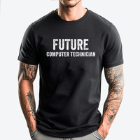 Future Computer Technician Mens Clothing Male Camisetas Graphic Tee Shirt Breathable New In Tops & Tees Printed On