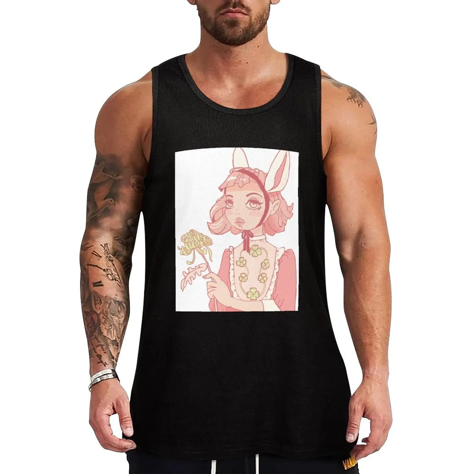 Chrysanthemum Girl Tank Top men gym Body man