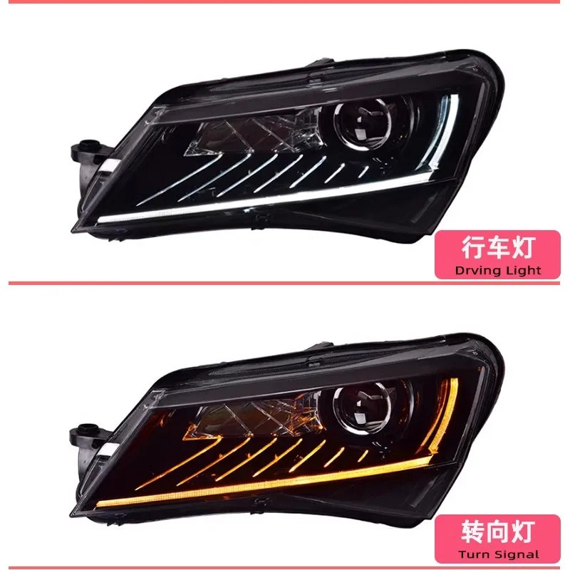 

LED headlight assembly daytime running light turn signal for Skoda Superb 16-18 modified front lamp lower and high beam
