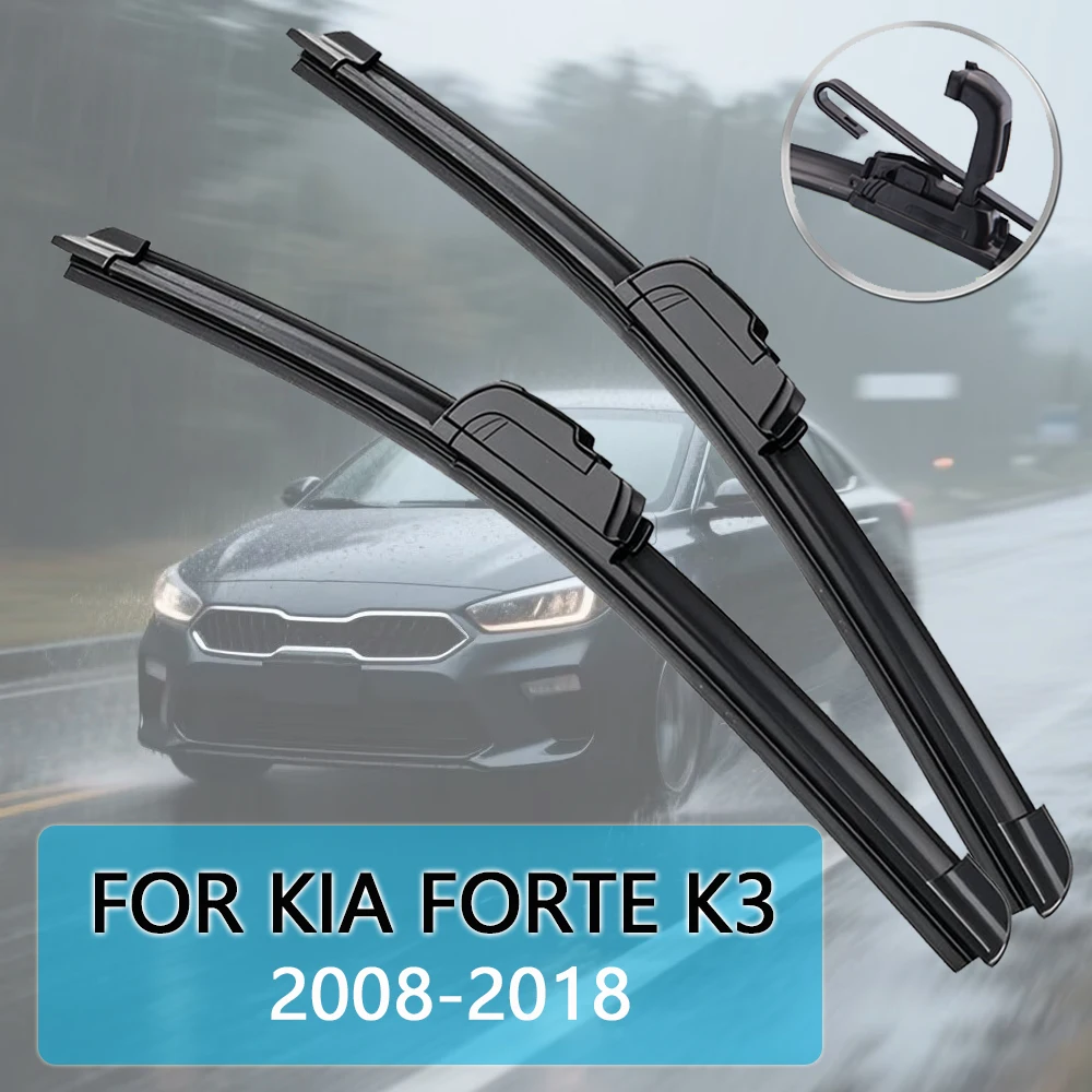 

For KIA Forte Forte5 K3 2008-2018 Car Wiper Blade Front Wipers Fit U Hook Arm Windscreen Auto Wiper Blades