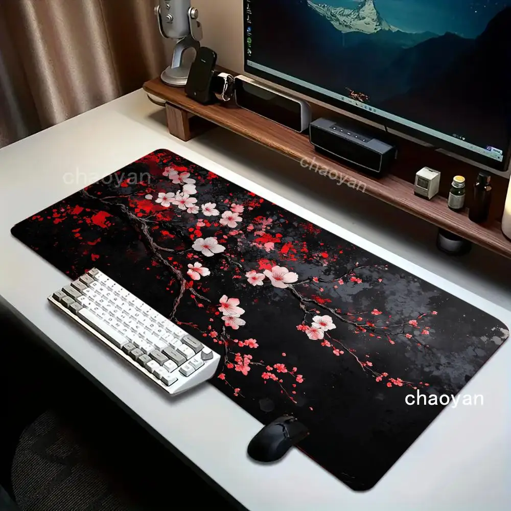

Cherry Tree Mouse Pad Office Mouse Pad with Wrist Support Games Desk Mat,tNon-Slip desk mat,Gaming Mouse pads