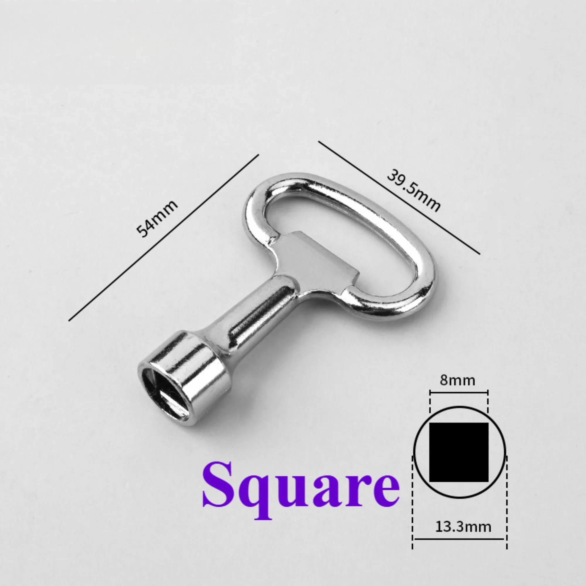 مفتاح مثلث مستقيم مفتاح مربع مفتاح مياه الحنفية التهوية مفتاح الفولاذ المقاوم للصدأ قفل باب الخزانة الكهربائية بدوره قفل اللسان #3