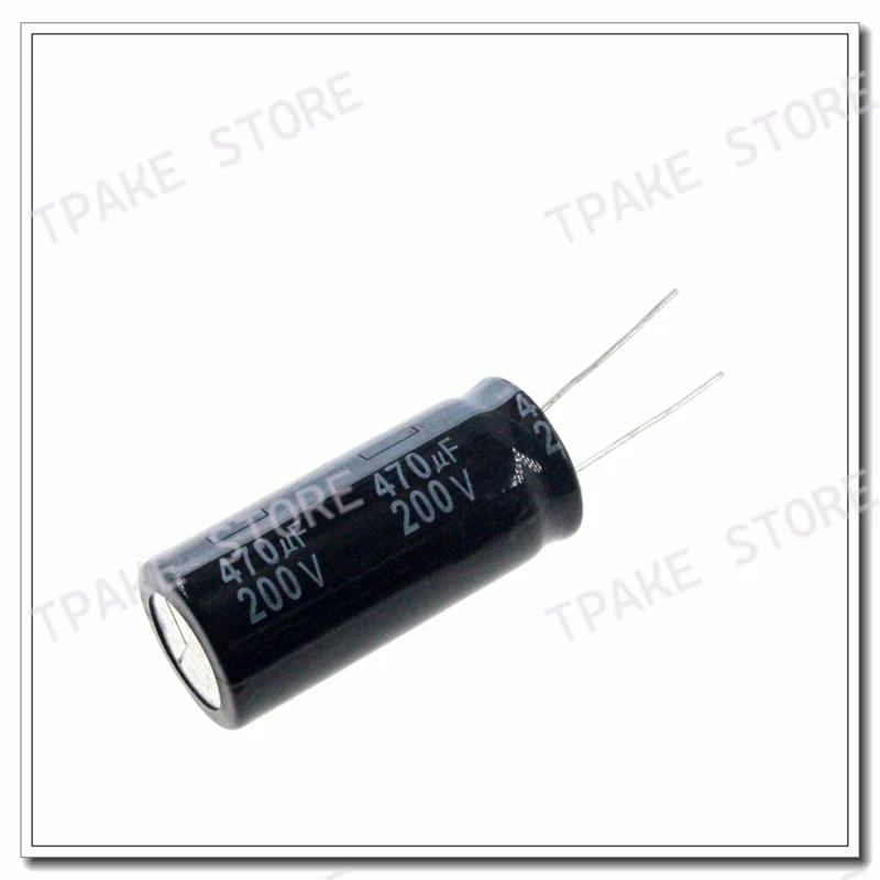 2pcs 470uf200v 200v470uf 470mfd 200volt 18*40mm radial aluminum electrolytic capacitor
