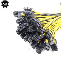 6-pin PCI Express To 2 X PCIE 8 (6+2) Pin Dual 8 Pin Motherboard Graphics Video Card PCI GPU VGA Splitter Hub Power Cable Cord