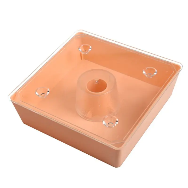 

Square Feeder Honey Plastic Round Feeding Drinking Waterer Watering Drinker Drop shipping