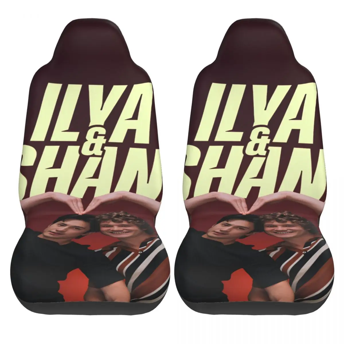 

Накидки на автомобильные сиденья с подогревом Ilya Shane Winter, полиэстер, эластичные, 2 шт., стильные чехлы