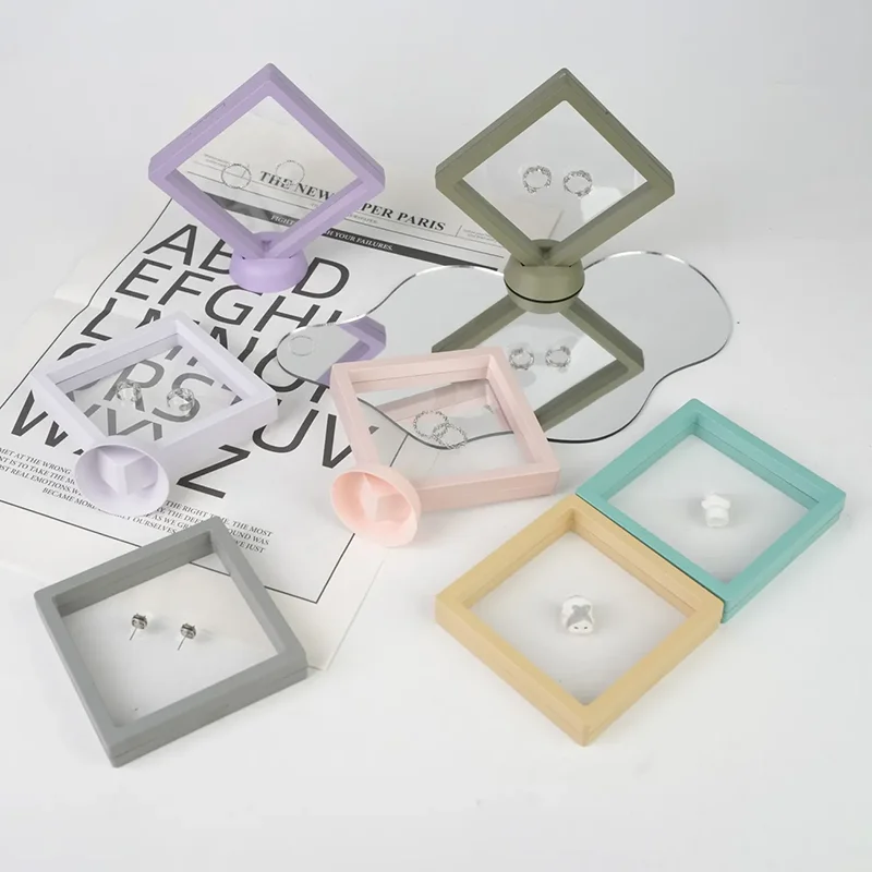 

Плавающая витрина, рамка, кольцо, ожерелье, серьги, упаковочная коробка, ювелирные изделия, подставка для монет, держатель