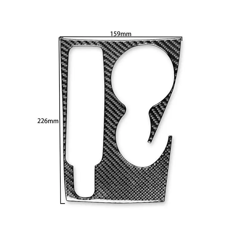 For Audi A3 S3 8P 2006 2007 Car Styling Soft Carbon Fiber Interior Accessories Armrest Storage Box Frame Trim Cover