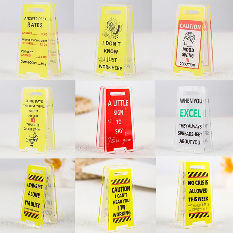 1PCS Acrylic Desk Sign 